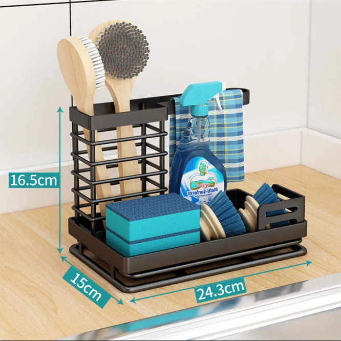 لحوض المطبخ وحامل الصابون مع صينية ,For kitchen sink and soap holder with tray
