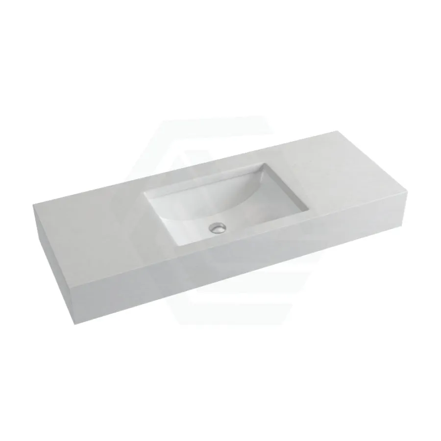 150mm Gloss White Canvas Stone Top Calacatta Quartz with Undermount Basin