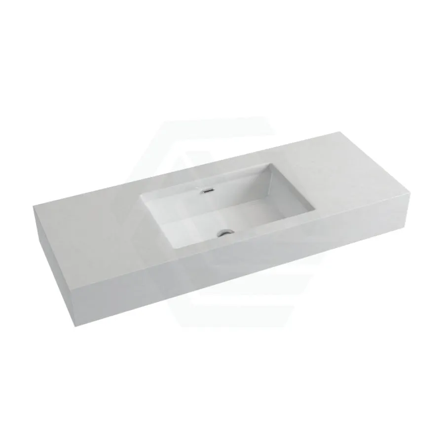 150mm Gloss White Canvas Stone Top Calacatta Quartz with Undermount Basin
