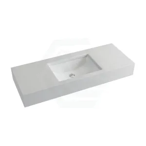 150mm Gloss White Canvas Stone Top Calacatta Quartz with Undermount Basin