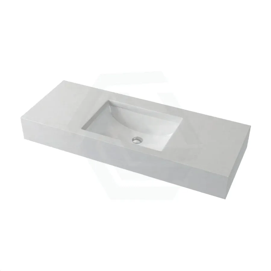 150mm Gloss White Canvas Stone Top Calacatta Quartz with Undermount Basin