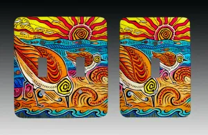 2 Sandpipers Light Switch Cover