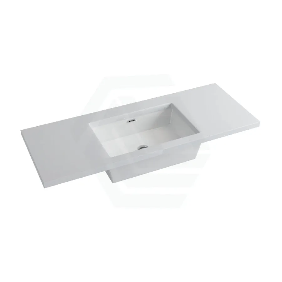 20/40/60mm Gloss Silk White Stone Top Calacatta Quartz with Undermount Basin