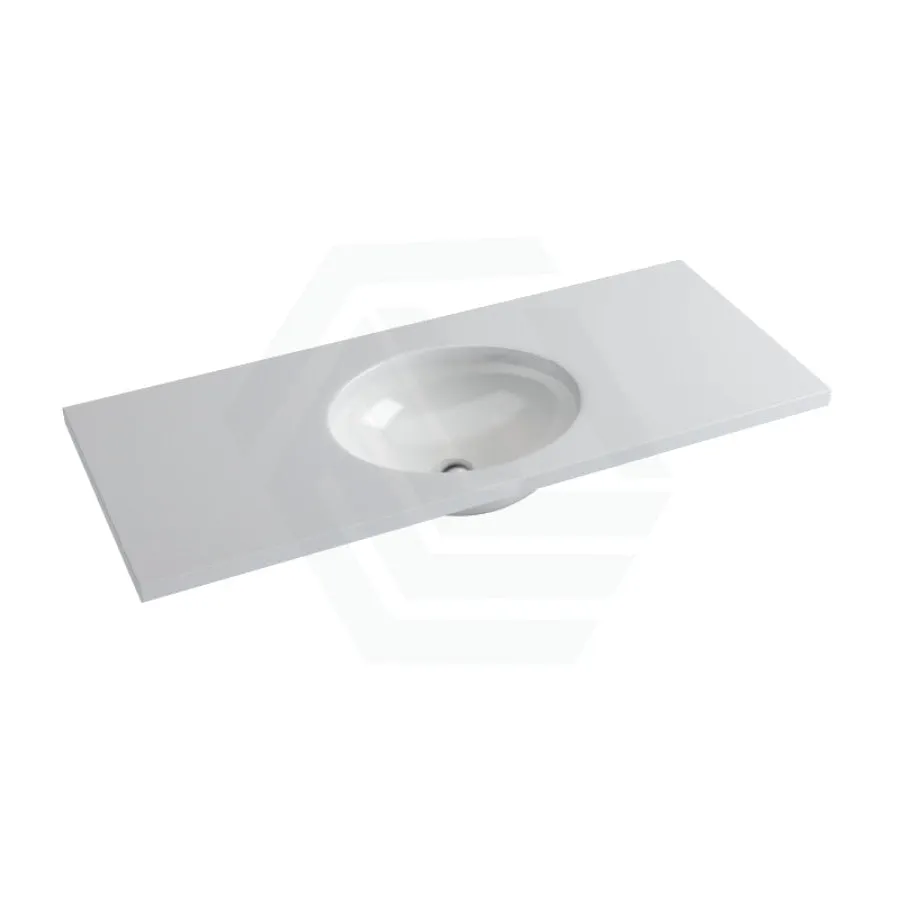 20/40/60mm Gloss Silk White Stone Top Calacatta Quartz with Undermount Basin