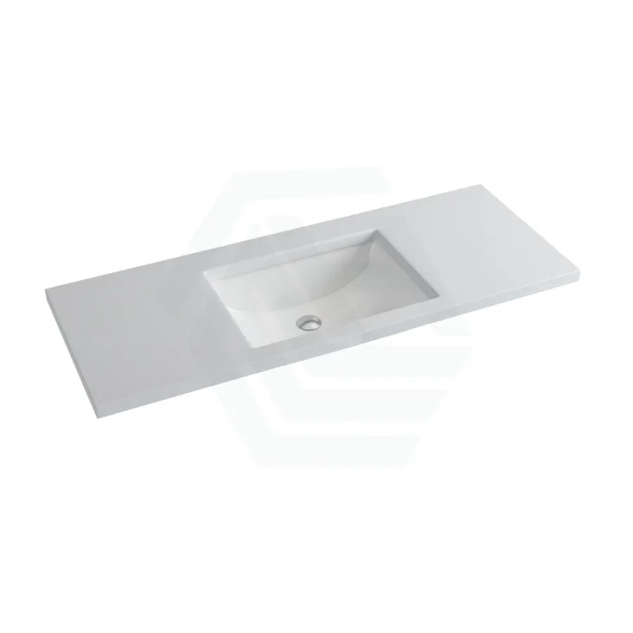 20/40/60mm Gloss Silk White Stone Top Calacatta Quartz with Undermount Basin
