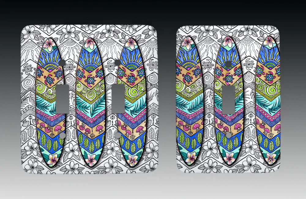3 Surfboards Light Switch Cover