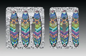 3 Surfboards Light Switch Cover