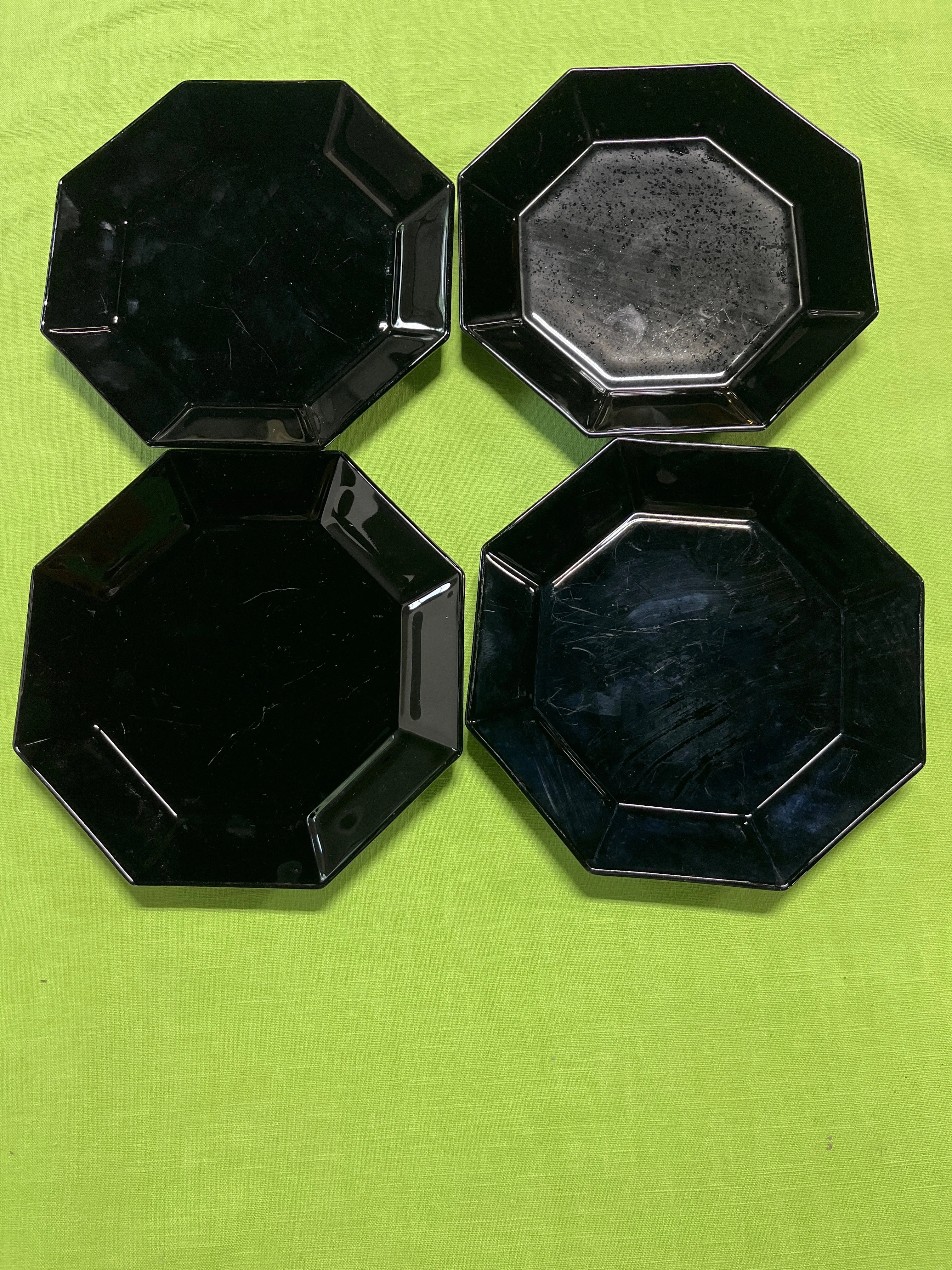 Arcoroc Black Dish Set, France, 20 pc