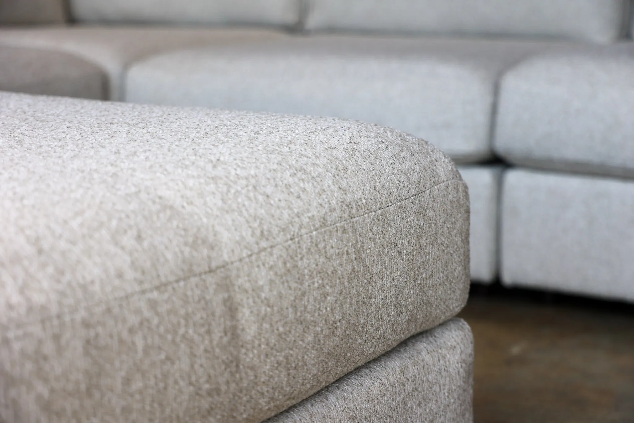 Astrid Performance Fabric Ottoman