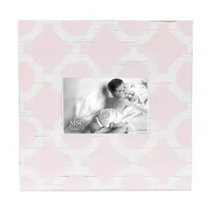 Baby Pink Trellis Picture Frame
