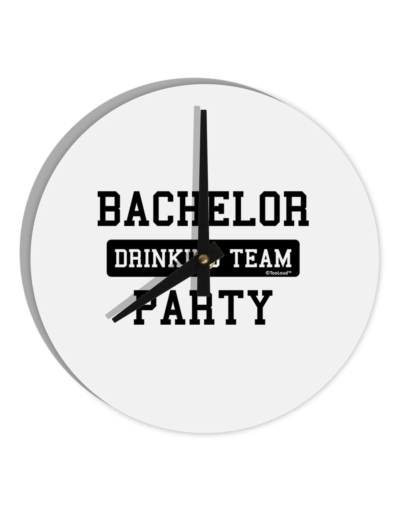 Bachelor Party Drinking Team 10 InchRound Wall Clock