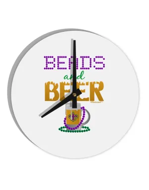 Beads And Beer 10 InchRound Wall Clock