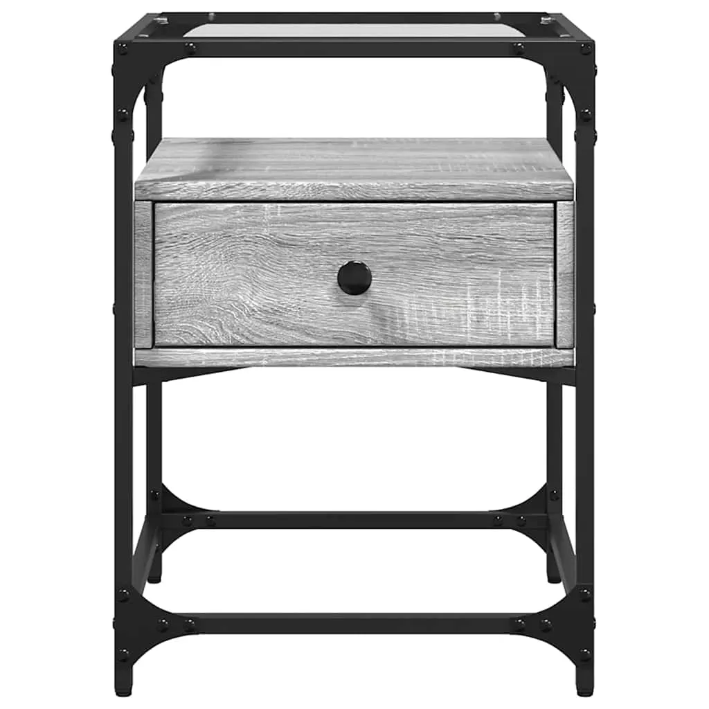 Bedside Cabinets 2 pcs Gery Sonoma 40x40x55 cm Engineered Wood