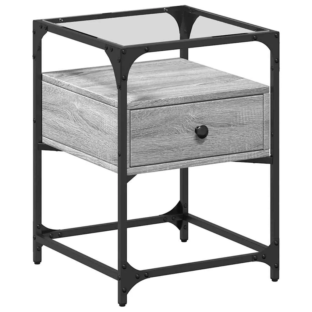 Bedside Cabinets 2 pcs Gery Sonoma 40x40x55 cm Engineered Wood
