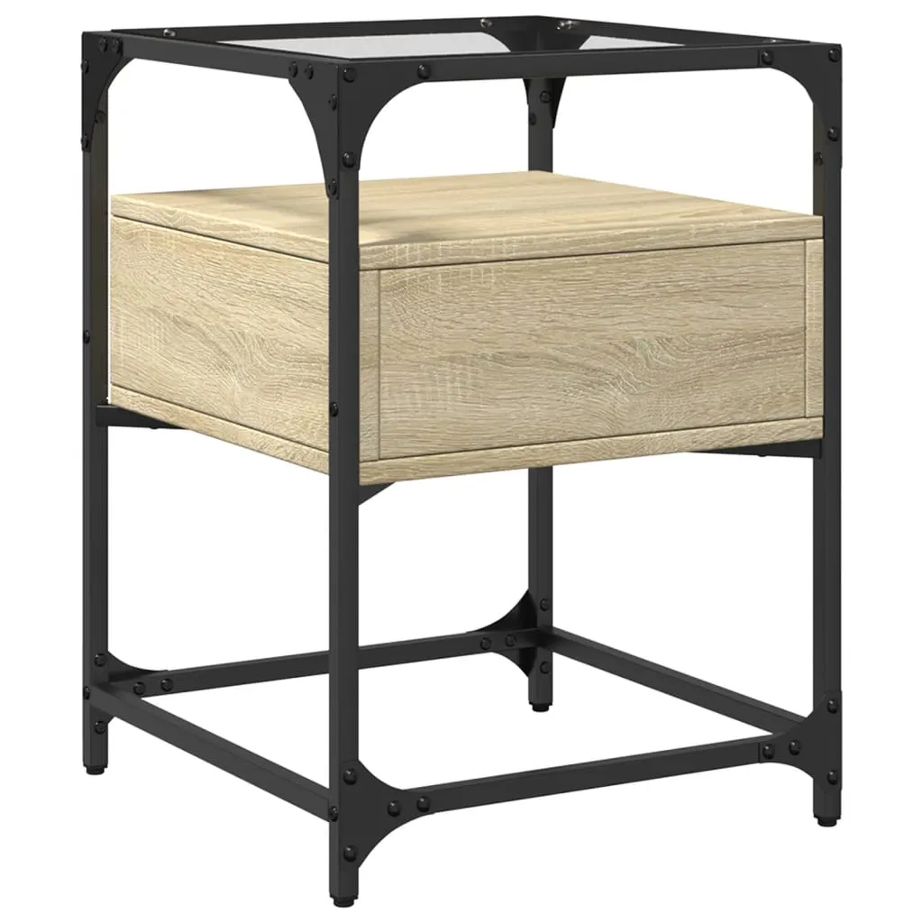 Bedside Cabinets 2 pcs Sonoma Oak 40x40x55 cm Engineered Wood