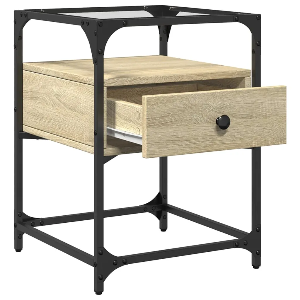 Bedside Cabinets 2 pcs Sonoma Oak 40x40x55 cm Engineered Wood