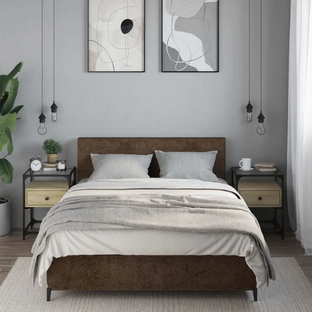 Bedside Cabinets 2 pcs Sonoma Oak 40x40x55 cm Engineered Wood