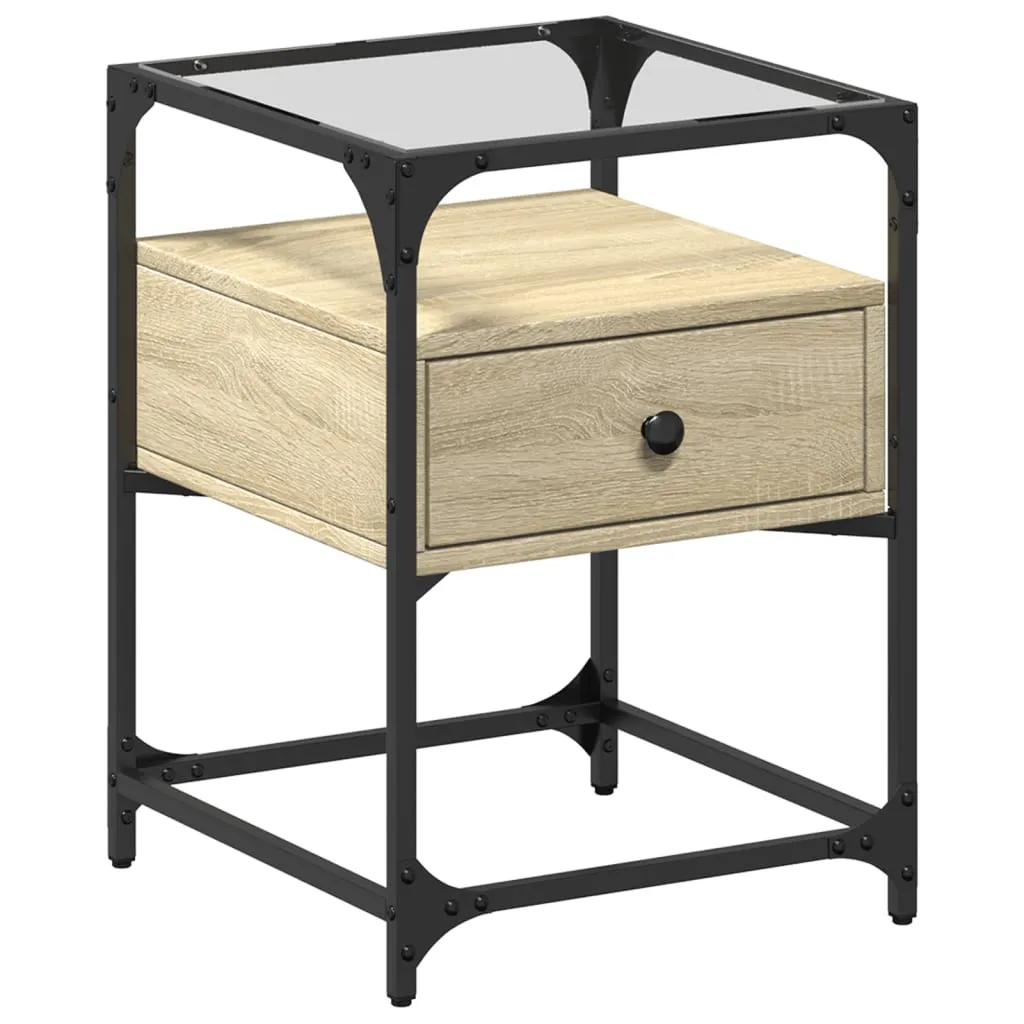 Bedside Cabinets 2 pcs Sonoma Oak 40x40x55 cm Engineered Wood
