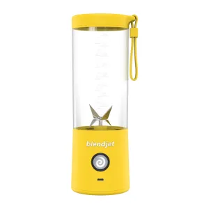 BLENDJET V2 Portable Blender - World's Most Powerful Compact 16Oz BPA Free Blender - Lemon