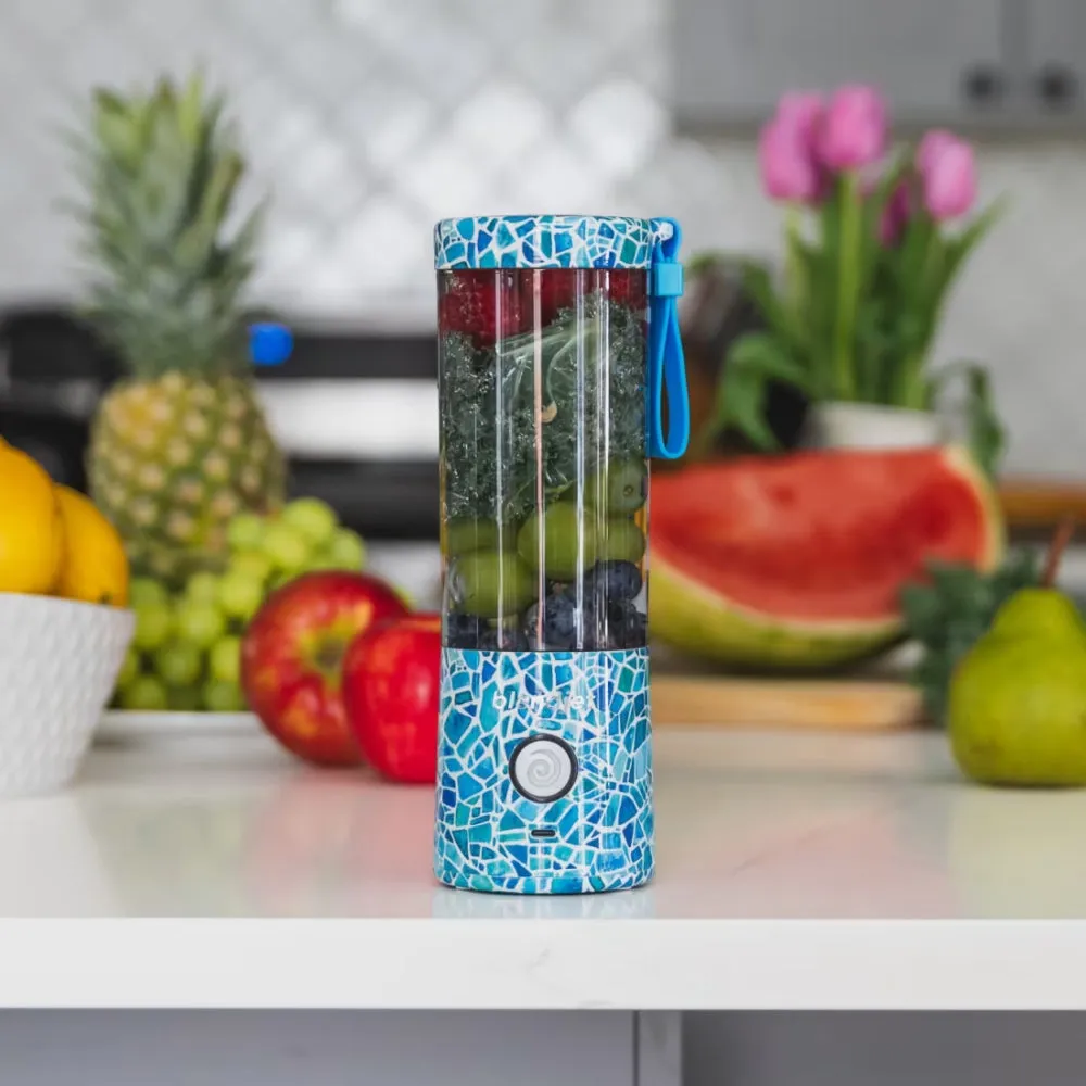 BLENDJET V2 Portable Blender - World's Most Powerful Compact 16Oz BPA Free Blender - Print - Mosaic