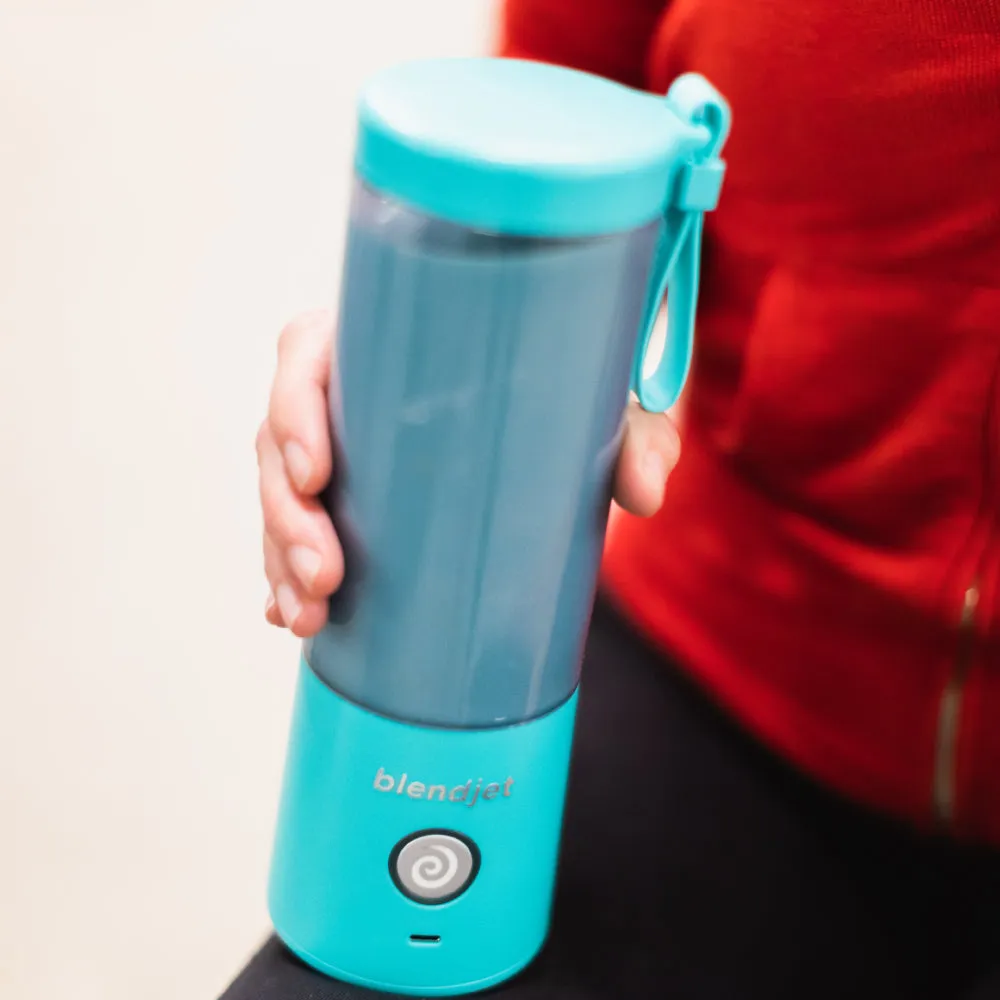 BLENDJET V2 Portable Blender - World's Most Powerful Compact 16Oz BPA Free Blender - Sky Blue
