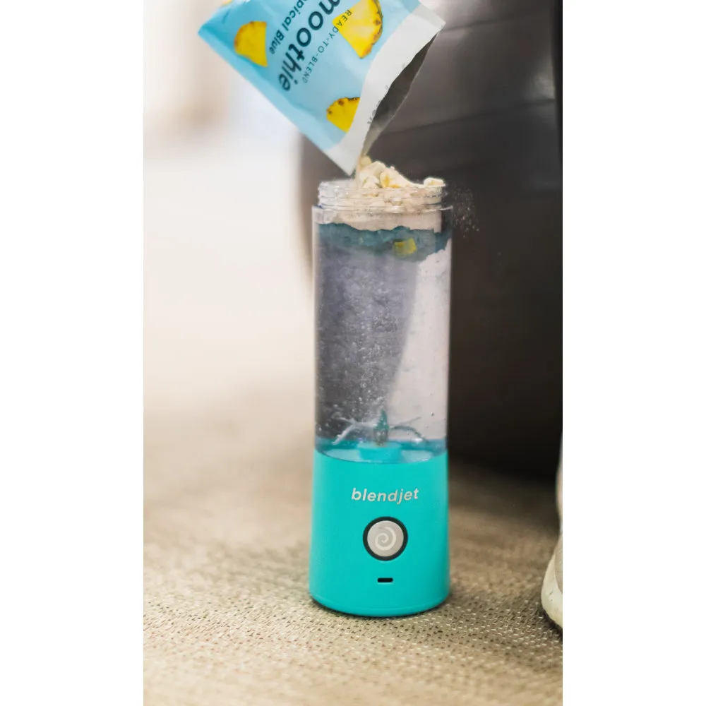 BLENDJET V2 Portable Blender - World's Most Powerful Compact 16Oz BPA Free Blender - Sky Blue