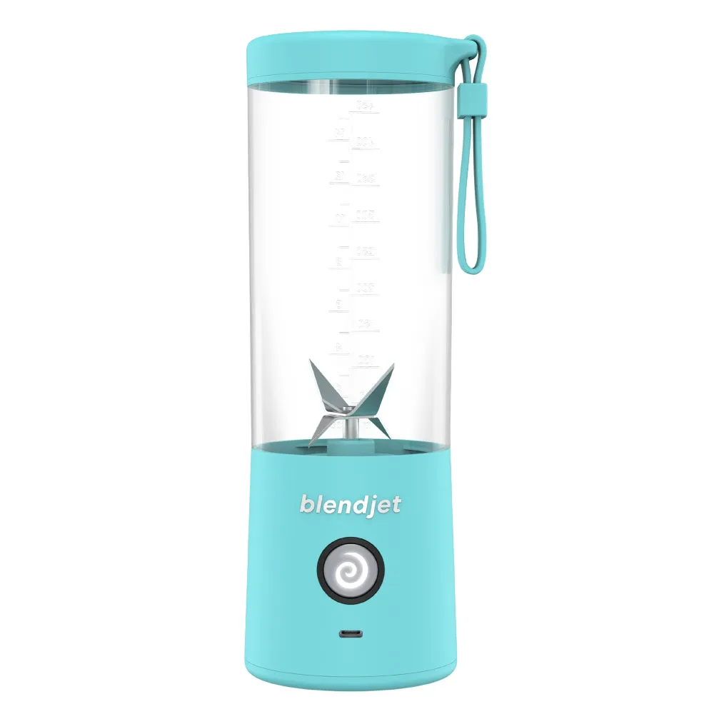 BLENDJET V2 Portable Blender - World's Most Powerful Compact 16Oz BPA Free Blender - Sky Blue