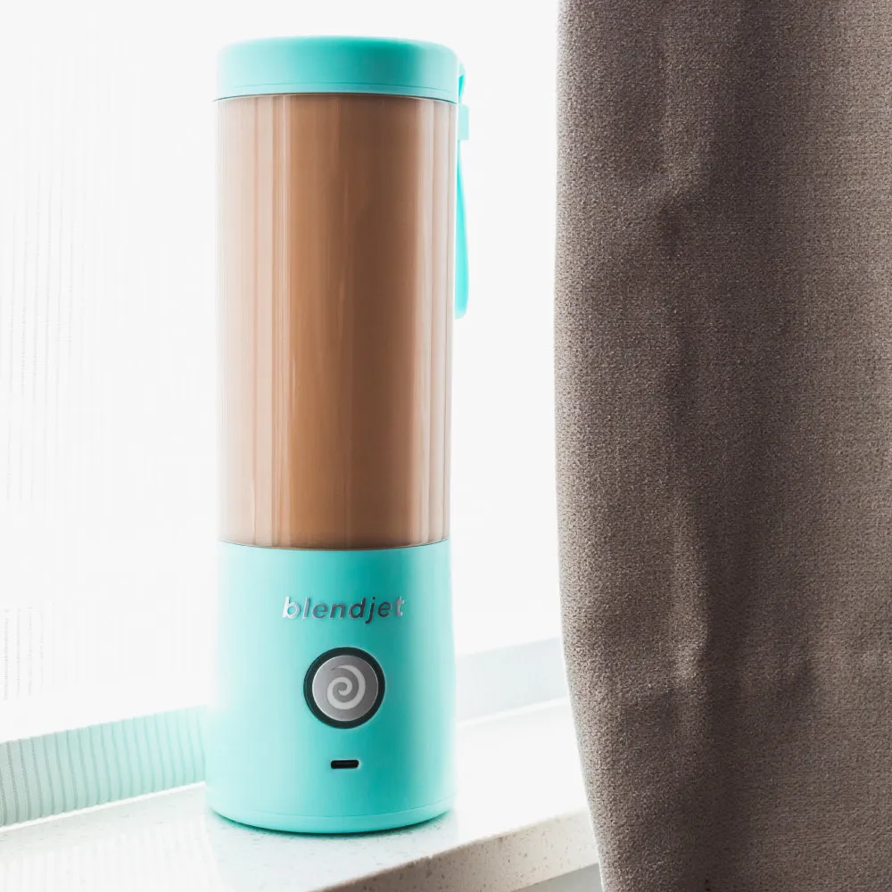 BLENDJET V2 Portable Blender - World's Most Powerful Compact 16Oz BPA Free Blender - Sky Blue
