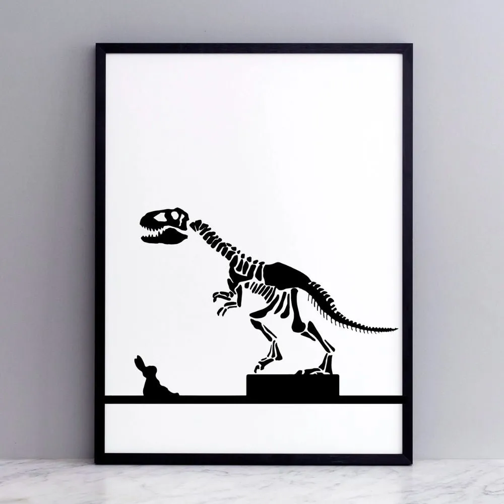 Dinosaur Rabbit Print
