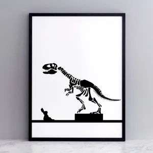 Dinosaur Rabbit Print