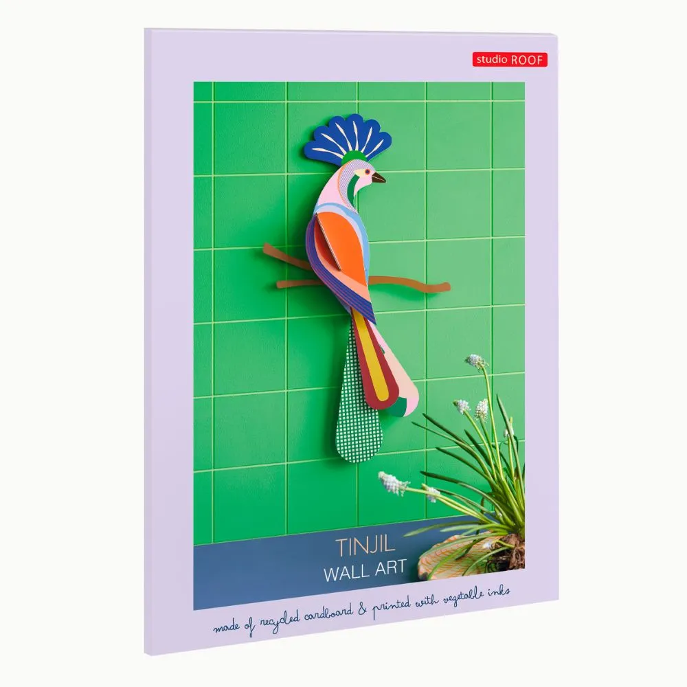 DIY 3D  Wall Decoration Bird Tinjil