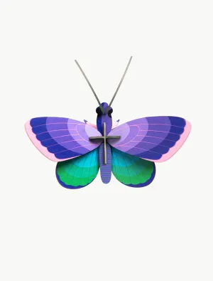 DIY 3D Wall Decoration - Blue Copper Butterfly, small