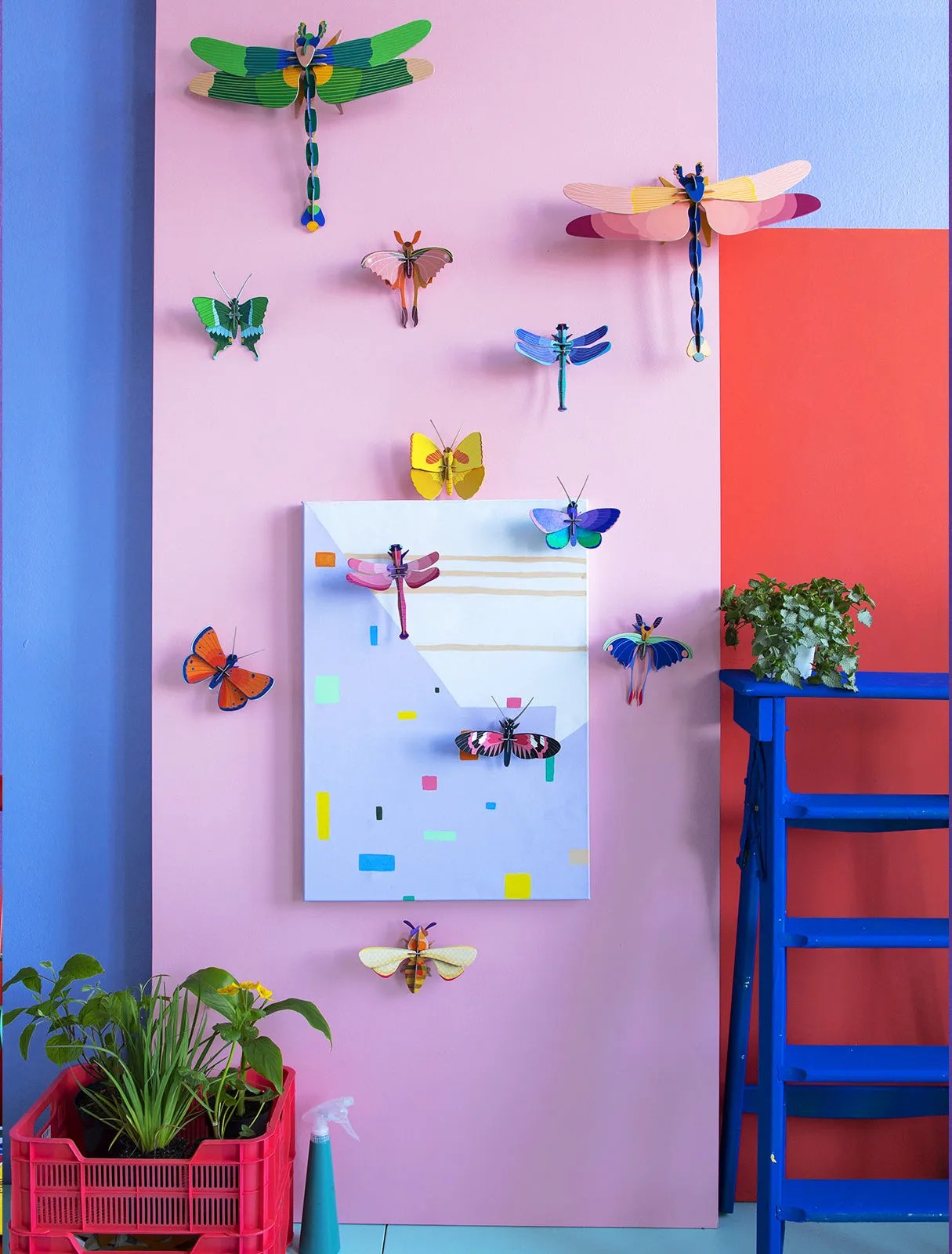 DIY 3D Wall Decoration - Blue Copper Butterfly, small