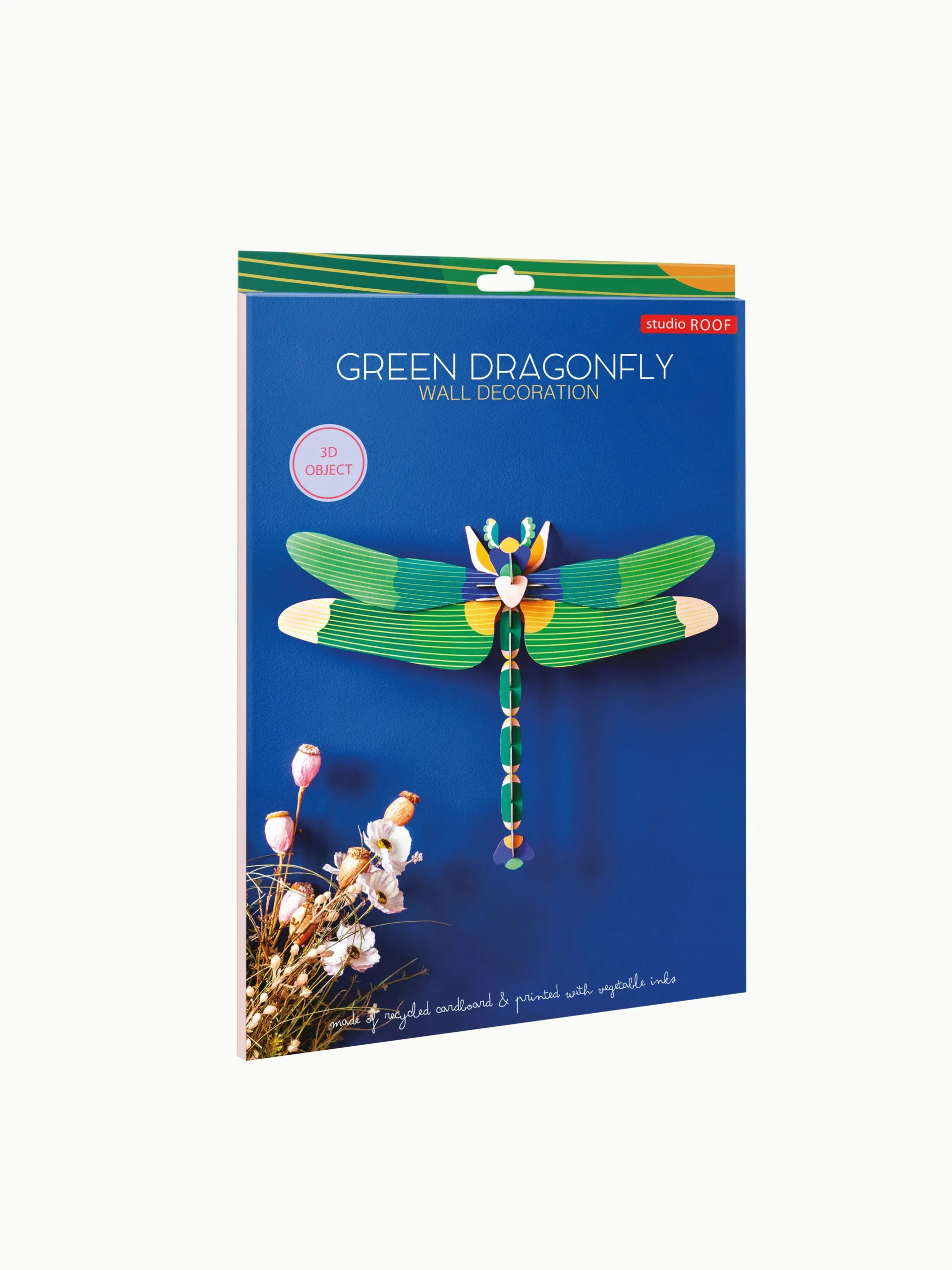 DIY 3D Wall Decoration - Giant Dragonfly Green