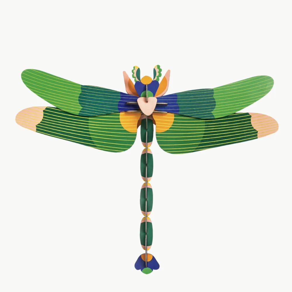 DIY 3D Wall Decoration - Giant Dragonfly Green