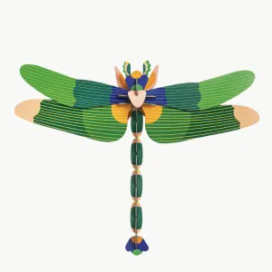 DIY 3D Wall Decoration - Giant Dragonfly Green