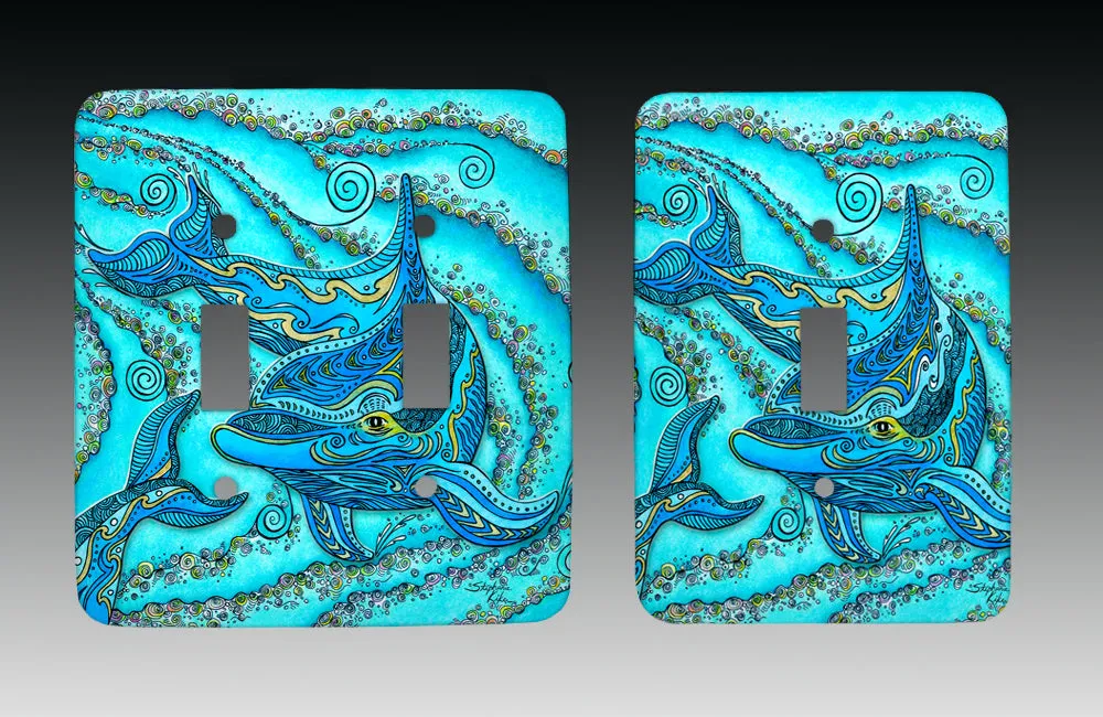 Dolphin Play Light Switch Cover
