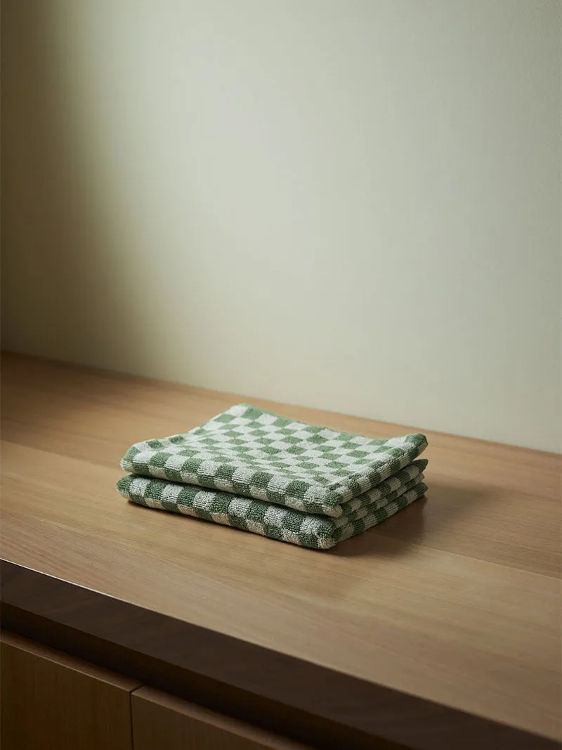 Josephine Hand Towel Sage/Chalk