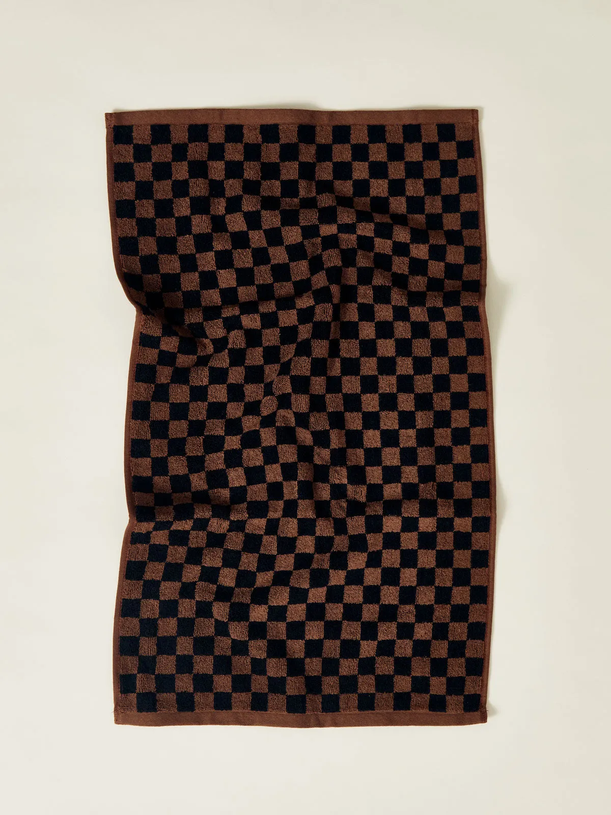 Josephine Hand Towel - Tabac/Noir