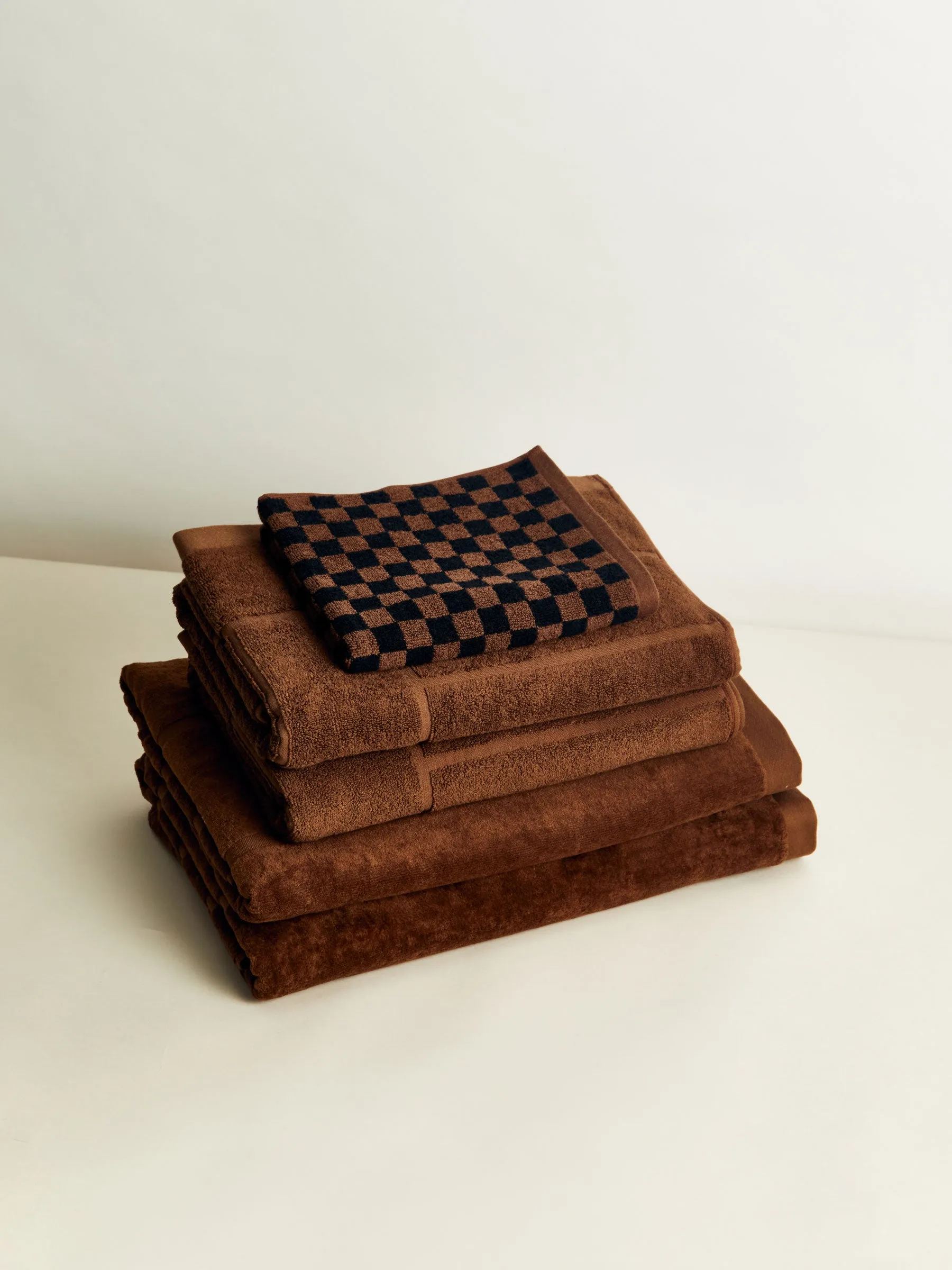 Josephine Hand Towel - Tabac/Noir