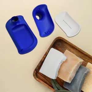 Plastic Double Layer Soap Dish Holder| Decorative Storage Holder Box for Bathroom, Kitchen, Easy Cleaning ,Soap Saver.