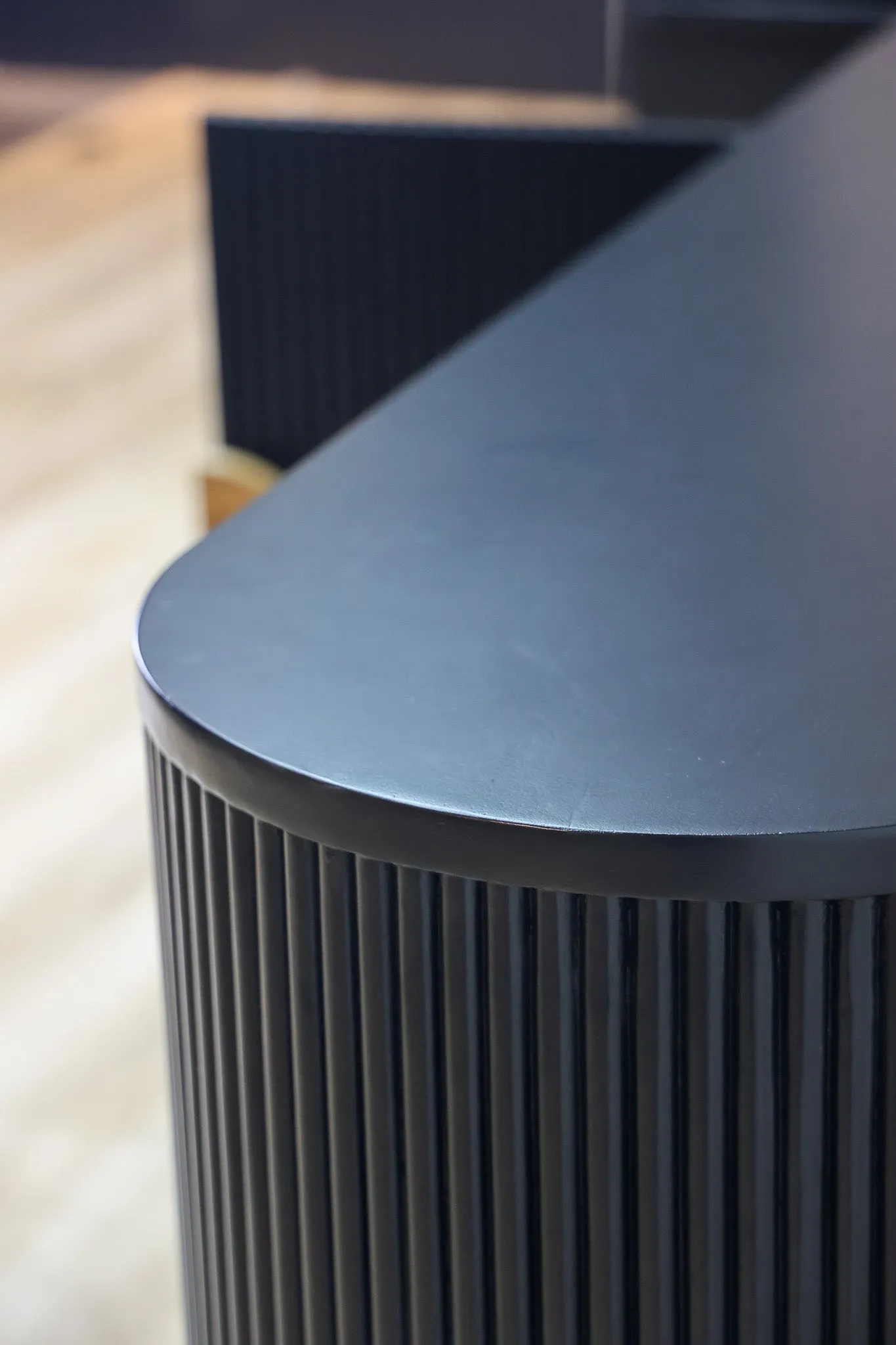 Rafael Black Fluted Credenza
