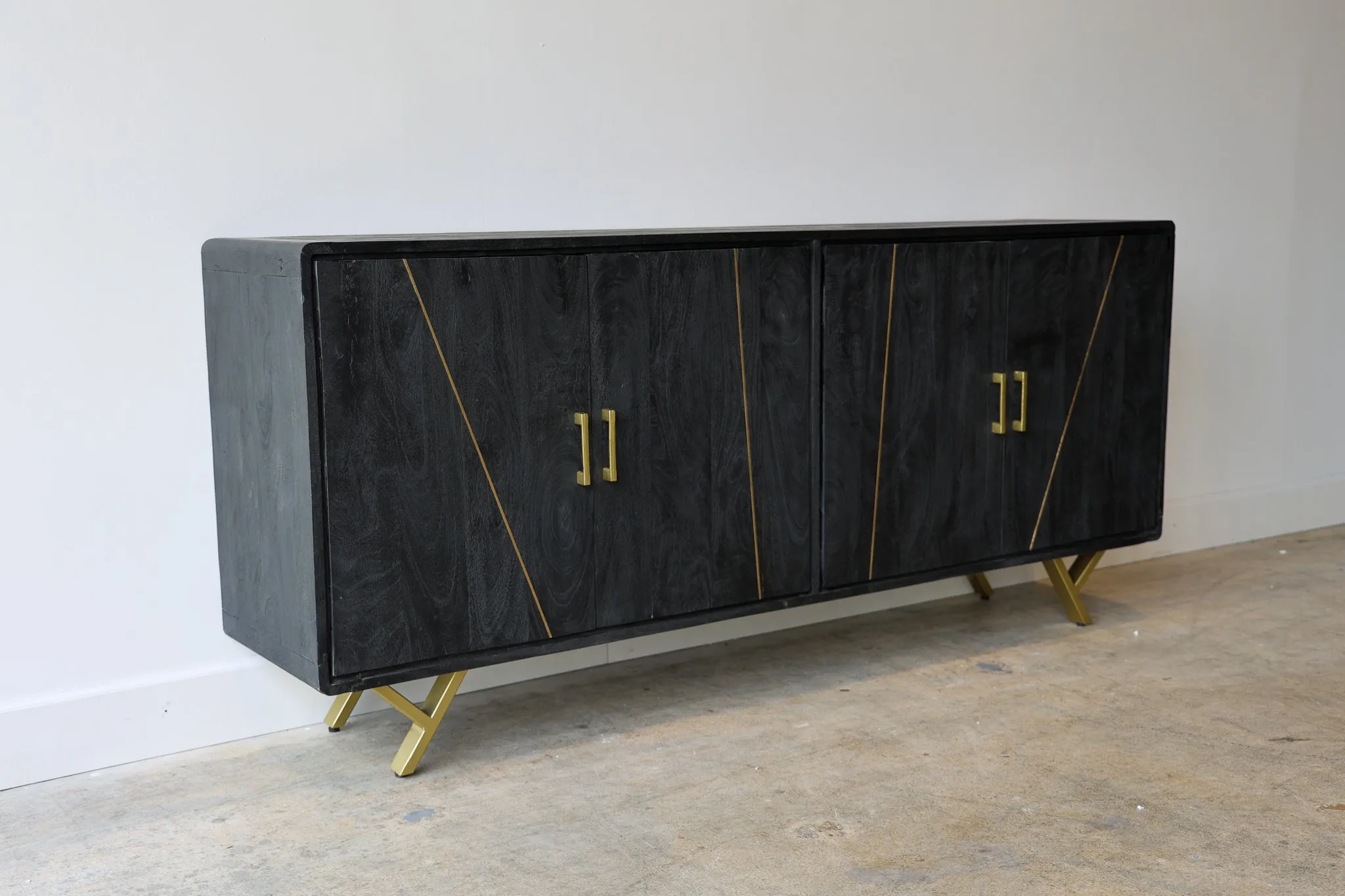 Reagan Black Credenza