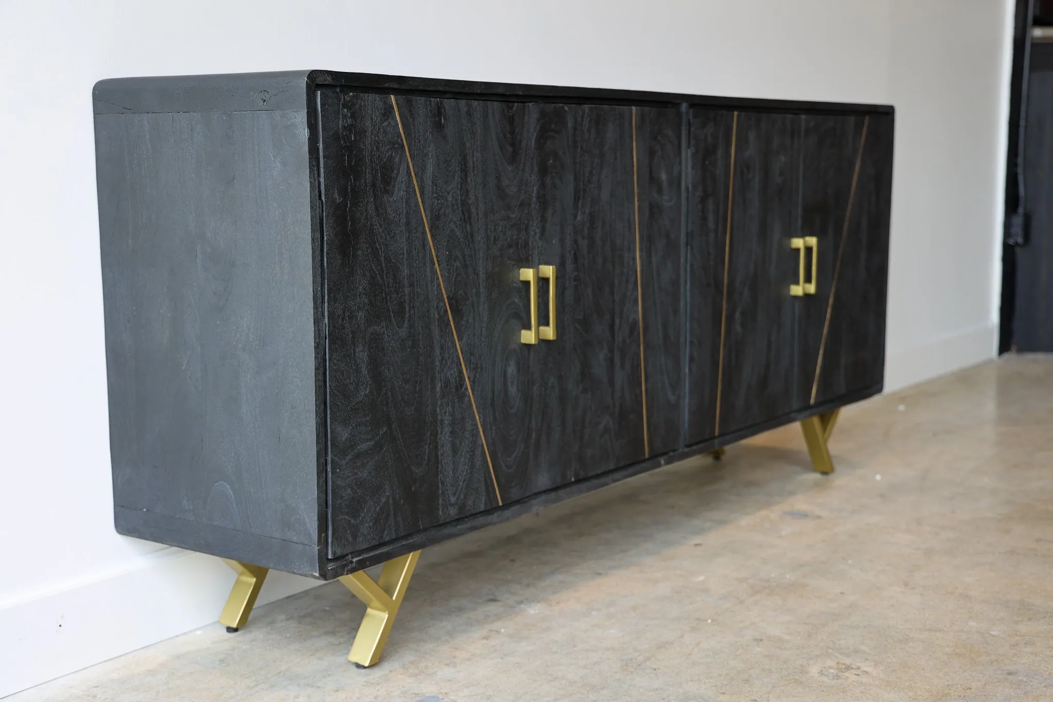 Reagan Black Credenza