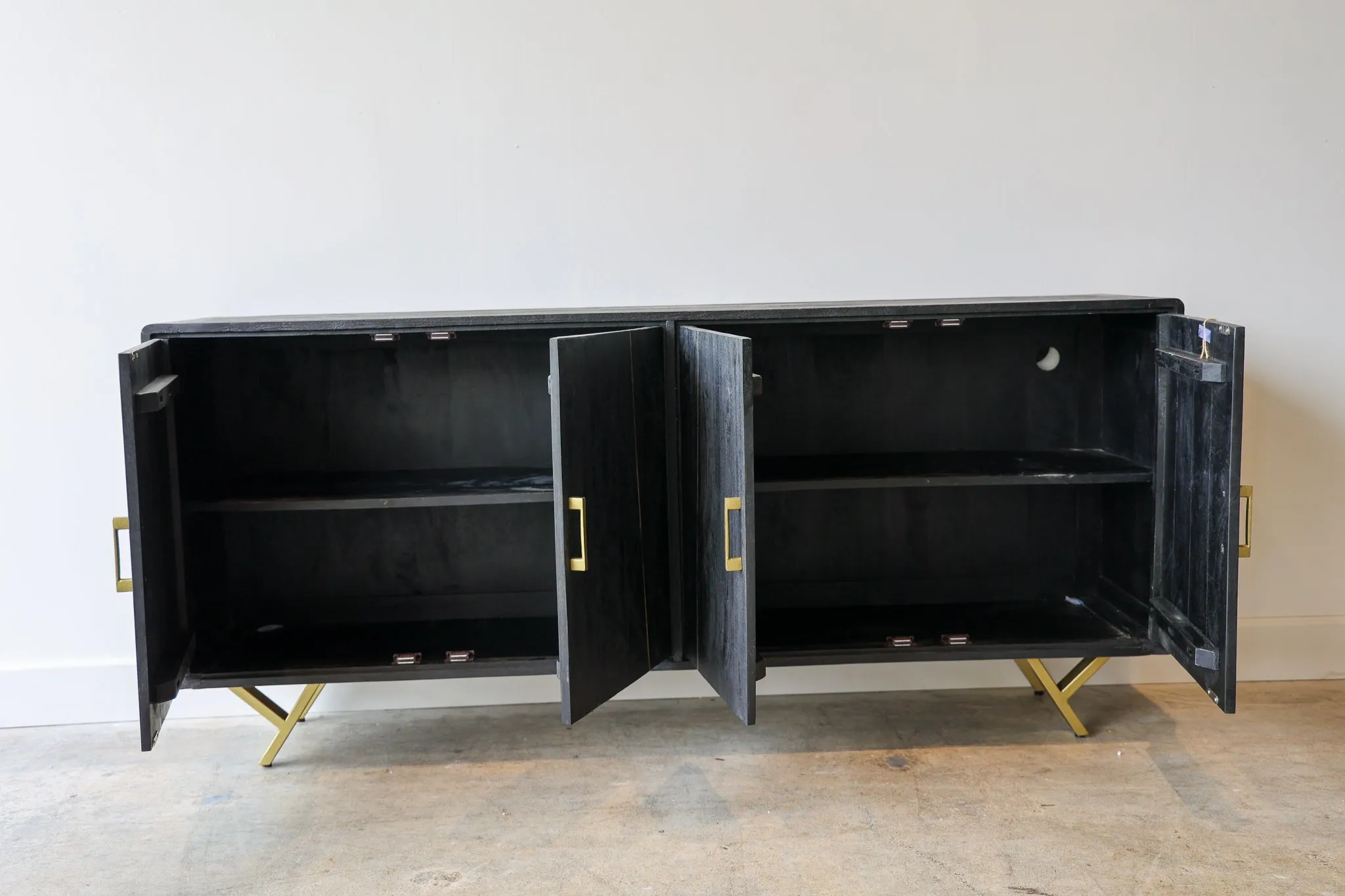 Reagan Black Credenza