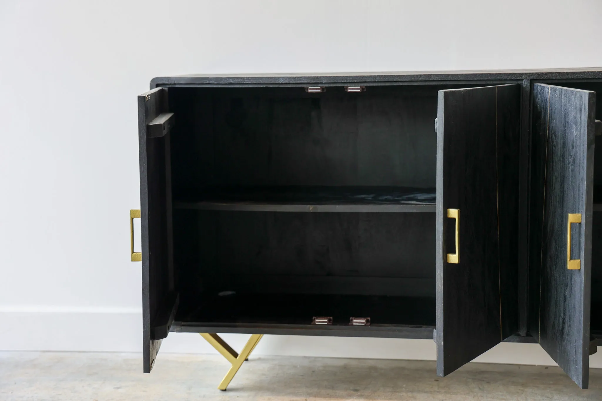 Reagan Black Credenza