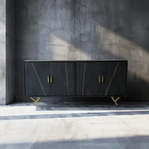 Reagan Black Credenza