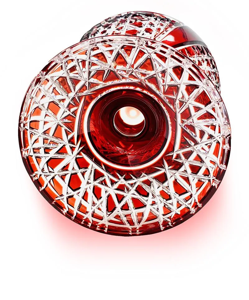 Red Comport Fan Bowl