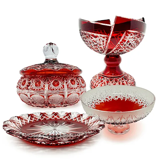 Red Comport Fan Bowl